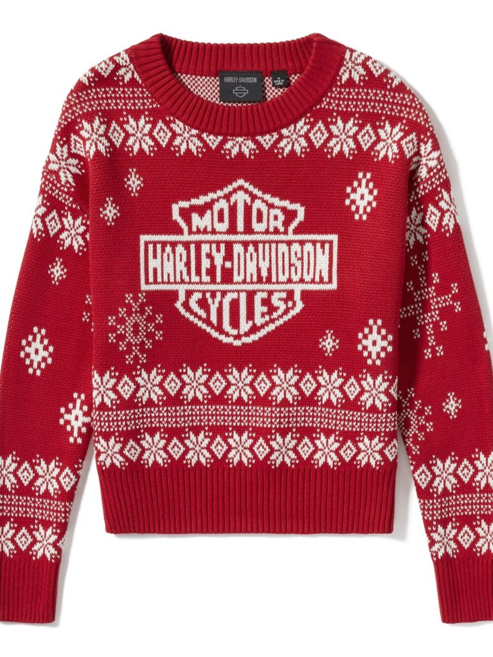 Women's Harley-Davidson Red Holiday Sweater